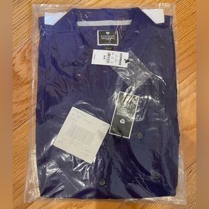 NWT Express the essential purple button down